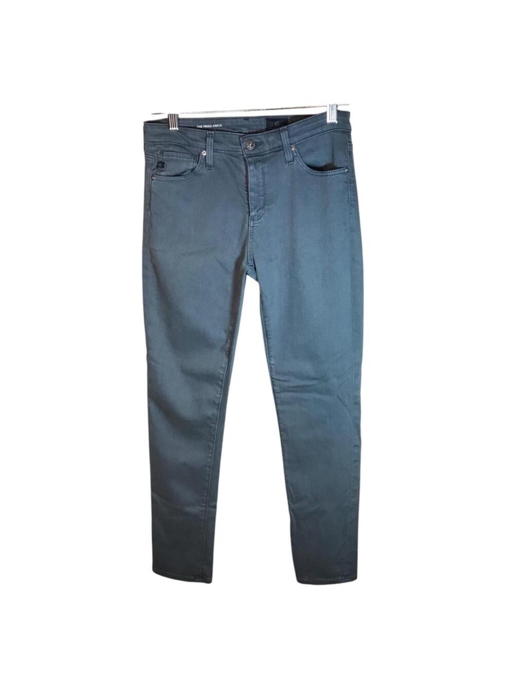 AG Adriano Goldschmied Prima ankle cigarette jeans 27R green skinny